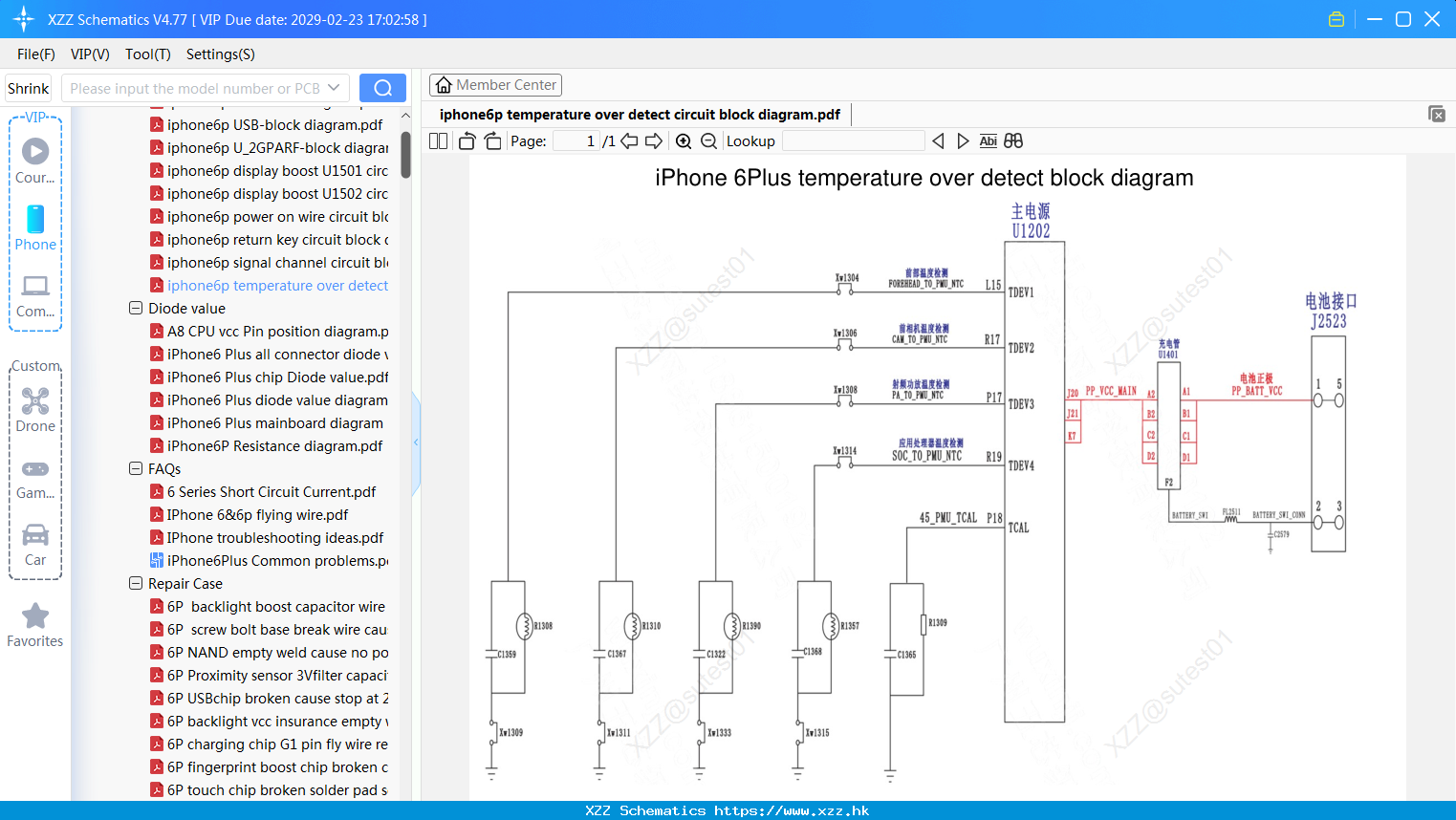 Iphone6p Temperature Over Detect Circuit Block Diagram